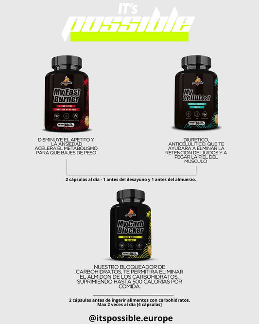 Promo BLACK FRIDAY (1 My Fast Burner + 1 My Cellulost + 1 My Carb Blocker)